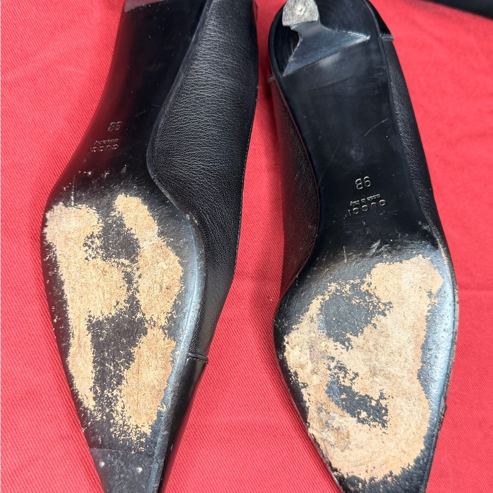 Gucci Black Leather Footwear - Picture 5 of 8